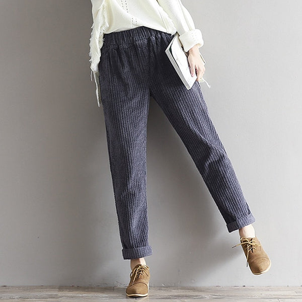 Casual Cord Pants (3 Colors) - KismetCollections
